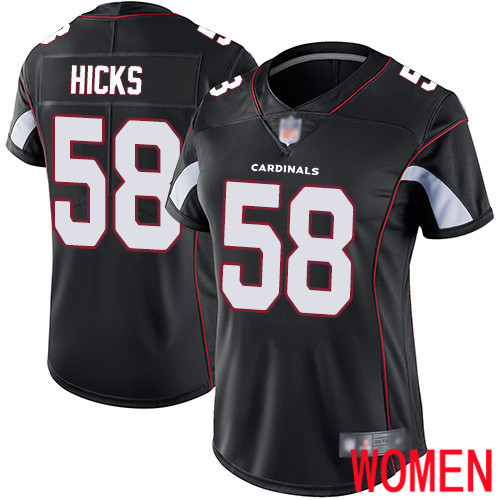 Arizona Cardinals Limited Black Women Jordan Hicks Alternate Jersey NFL Football #58 Vapor Untouchable